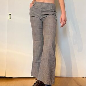 🏁 plaid flare pants